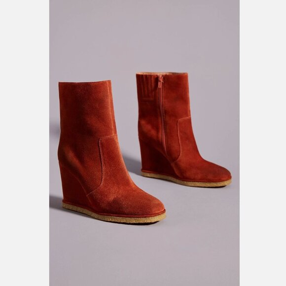 New Jeffrey Campbell Wedge Calf Boots Size 7 MSRP: $188 - Picture 2 of 4